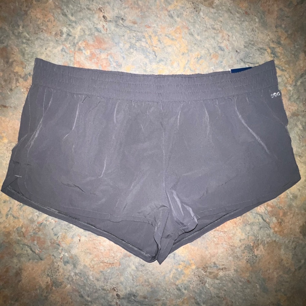 DSG Women's Mid Rise Stride Run Shorts, 2XL, Grey NWT‎